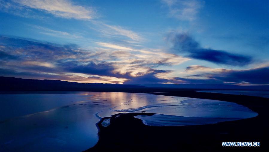 CHINA-QINGHAI-QINGHAI LAKE-WINTER SCENERY (CN)