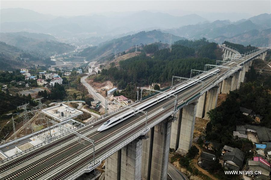 CHINA-CHONGQING-GUIYANG RAILWAY-TRIAL RUN (CN)