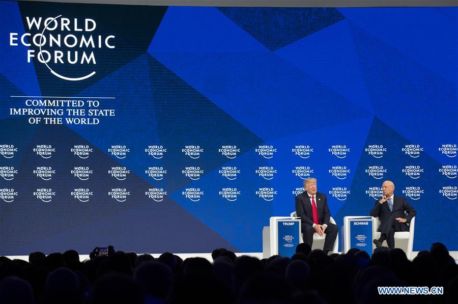 SWITZERLAND-DAVOS-WEF ANNUAL MEETING-US-TRUMP