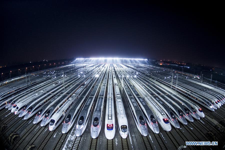 CHINA-WUHAN-HIGH-SPEED TRAIN-SPRING FESTIVAL-PREPARATION (CN)