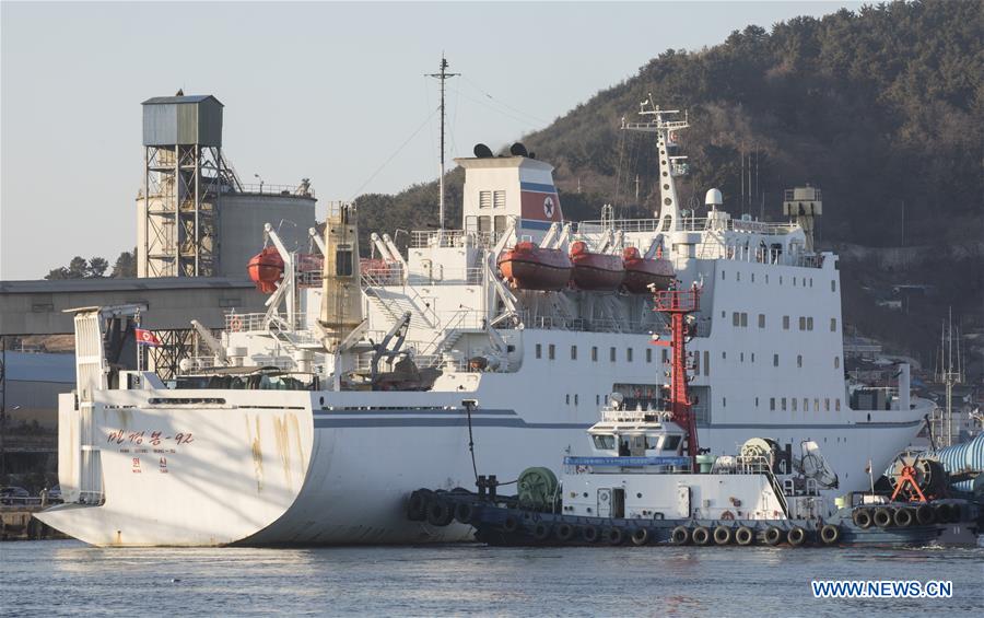 SOUTH KOREA-DPRK-PERFORMANCE SQUAD-ARRIVAL