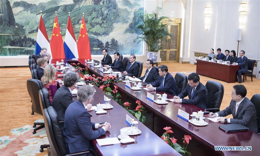 CHINA-BEIJING-LI KEQIANG-DUTCH KING-MEETING (CN)