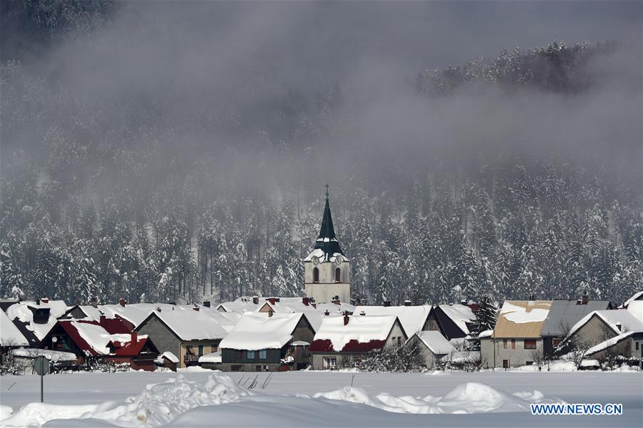 CROATIA-DELNICE-WEATHER-SNOW