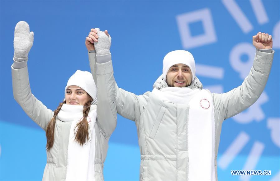 (SP)OLY-SOUTH KOREA-PYEONGCHANG-CURLING-MIXED DOULBES-MEDAL CEREMONY