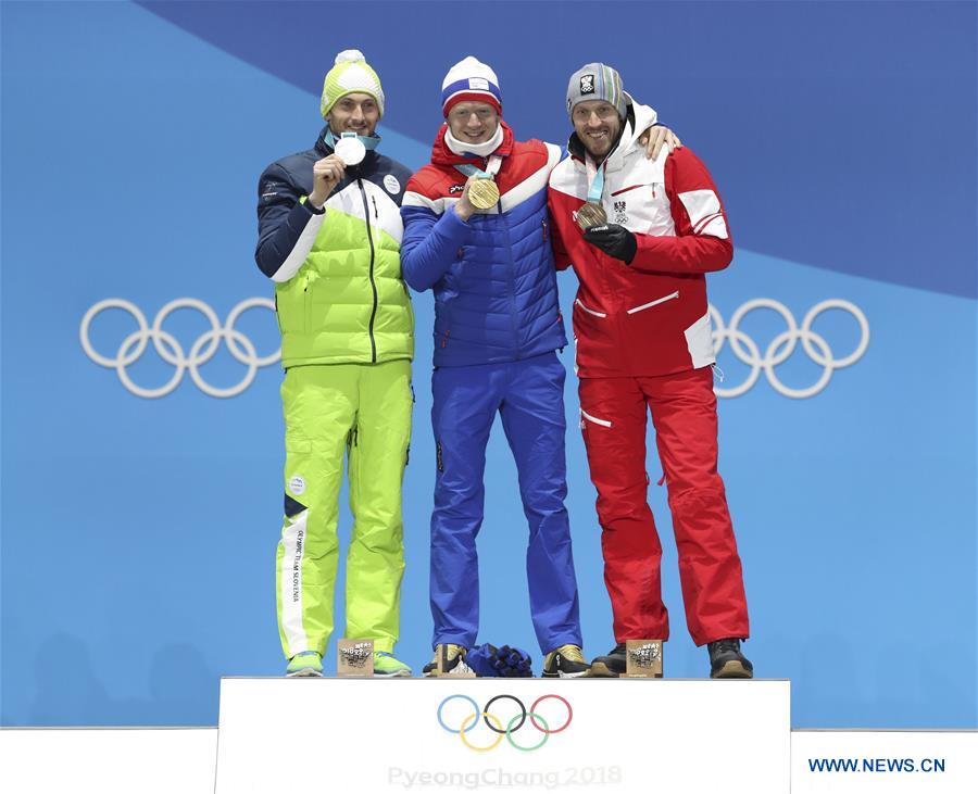 (SP)OLY-SOUTH KOREA-PYEONGCHANG-BIATHLON-MEN'S 20KM INDIVIDUAL-MEDAL CEREMONY