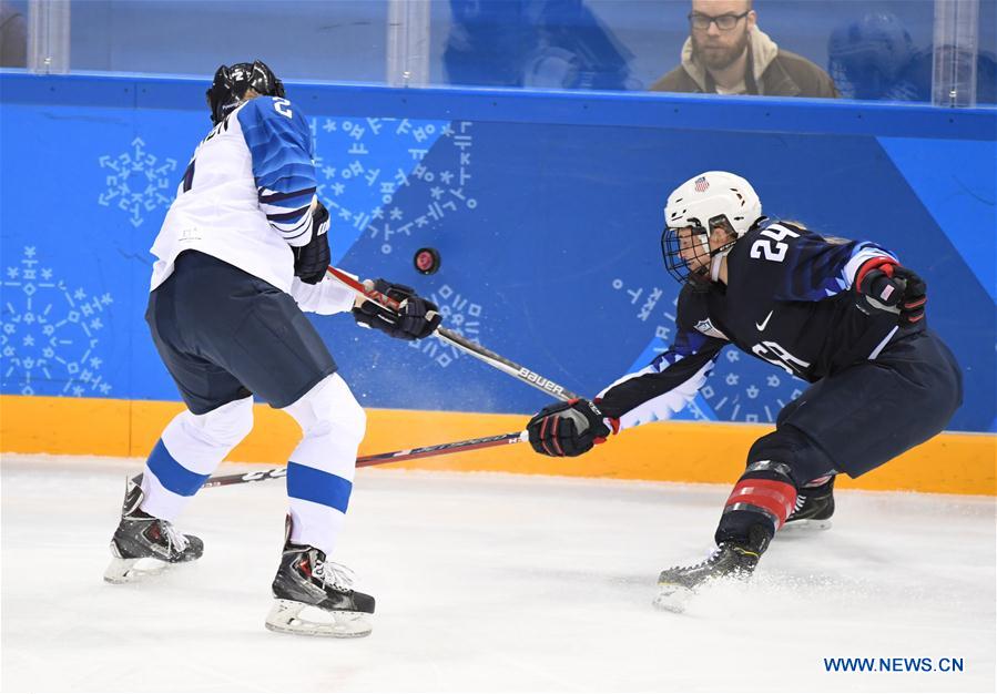 (SP)OLY-SOUTH KOREA-PYEONGCHANG-ICE HOCKEY-USA VS FIN