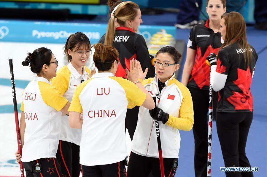 (SP)OLY-SOUTH KOREA-PYEONGCHANG-CURLING-WOMEN'S ROUND ROBIN-CHN VS CAN