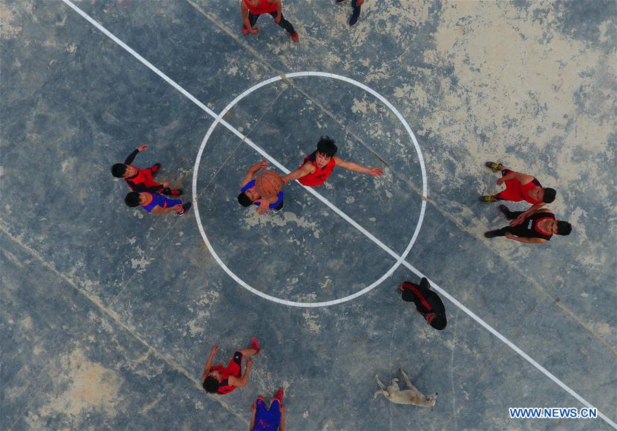 CHINA-GUANGXI-RONGSHUI-MIAO VILLAGE-BASKETBALL (CN)