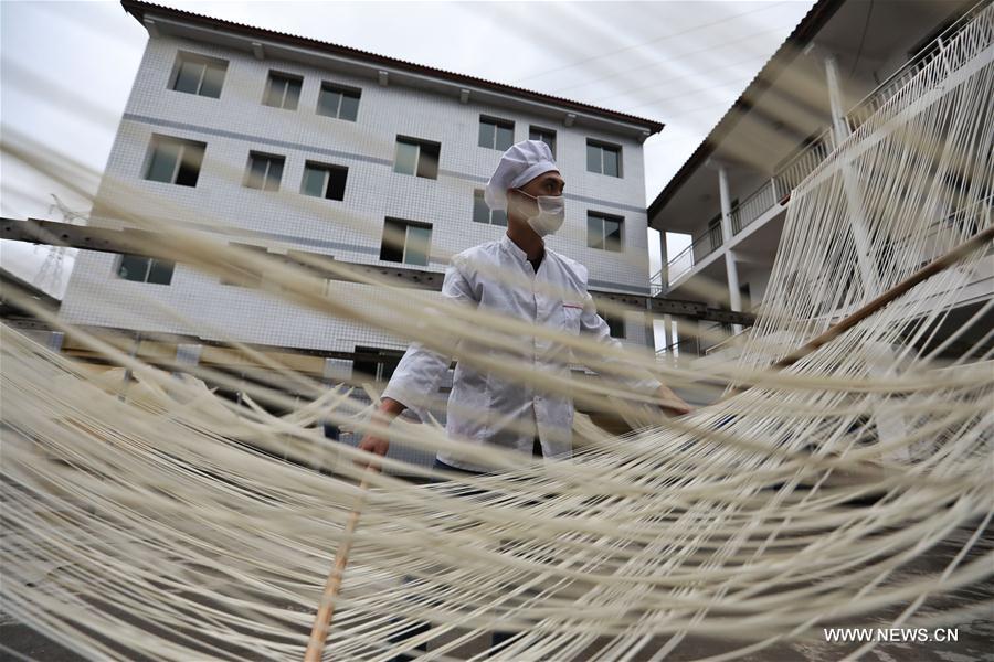 CHINA-GUIZHOU-SUIYANG-RURAL ECONOMY-NOODLE-MAKING (CN)