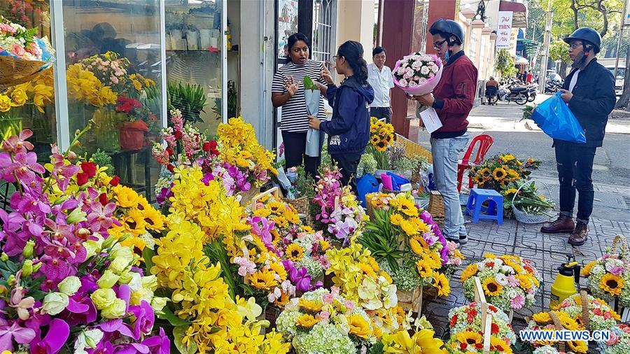 VIETNAM-HO CHI MINH CITY-WOMEN'S DAY-FLOWERS