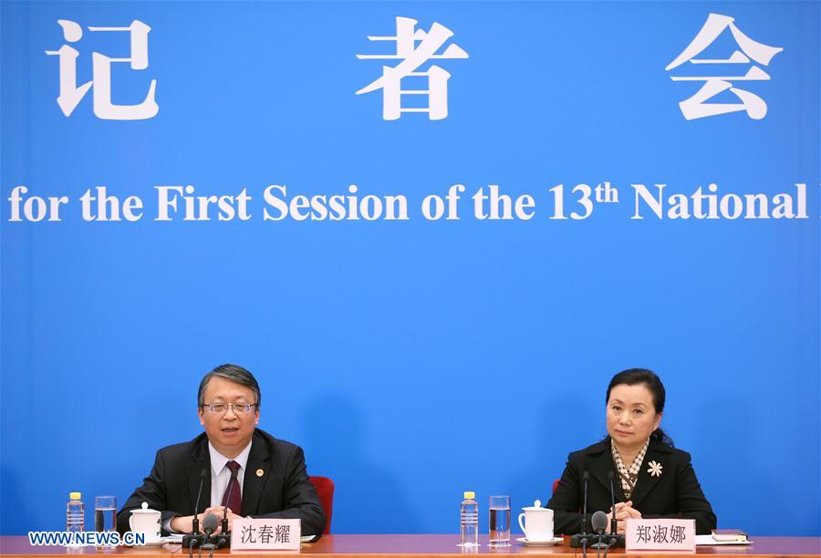 (TWO SESSIONS)CHINA-BEIJING-NPC-PRESS CONFERENCE (CN)