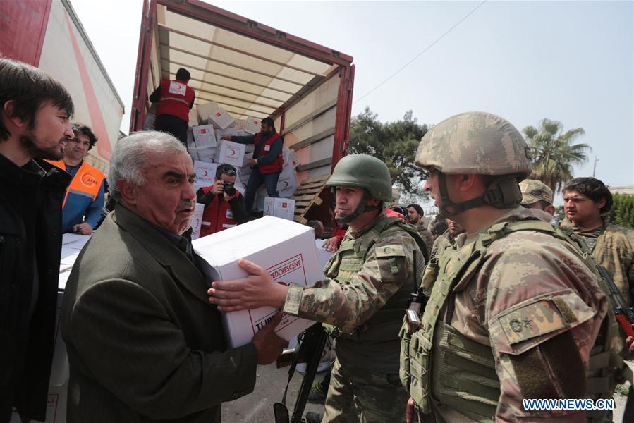 SYRIA-AFRIN-CITY CENTER-TURKISH MILITARY