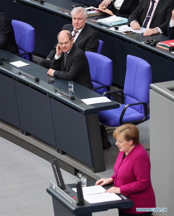 GERMANY-BERLIN-MERKEL-GOVERNMENT STATEMENT