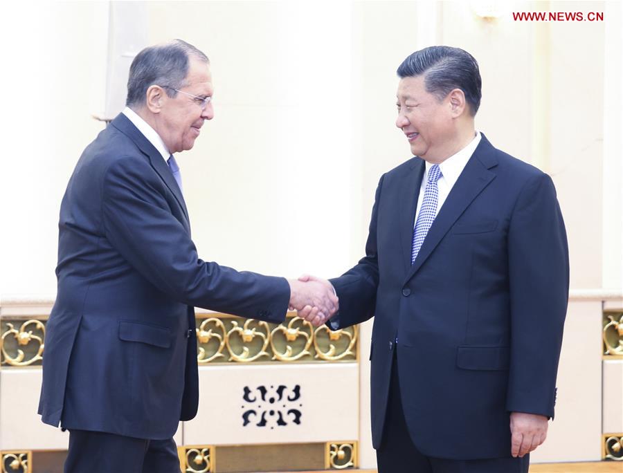 CHINA-BEIJING-XI JINPING-RUSSIAN FM-MEETING (CN)