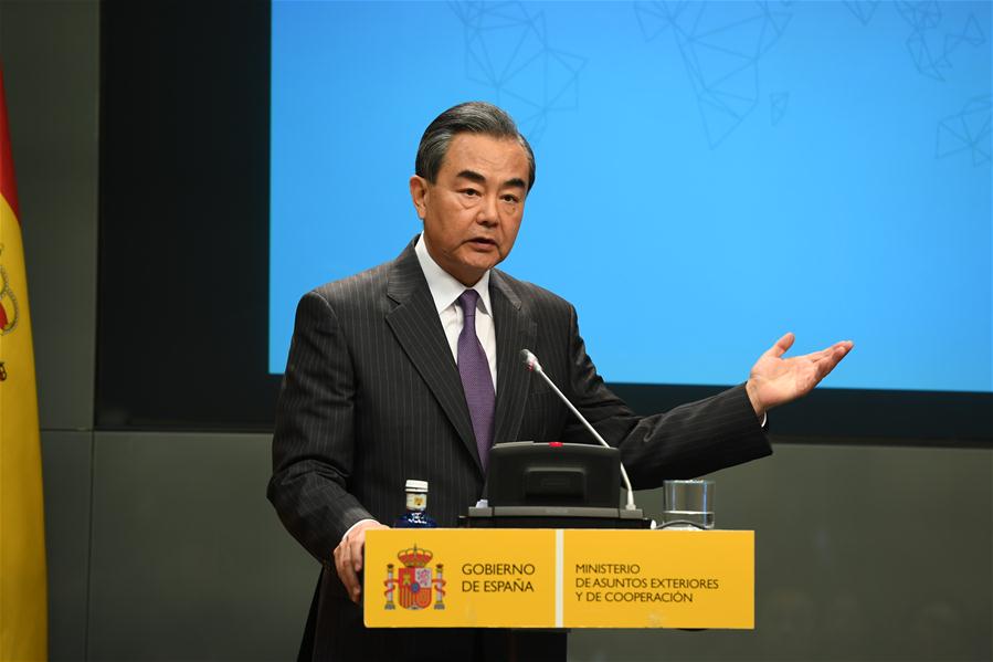 SPAIN-MADRID-CHINA-WANG YI-VISIT