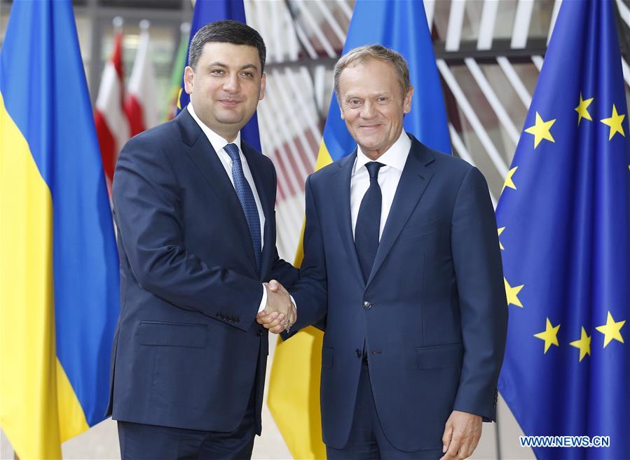 BELGIUM-BRUSSELS-EU-UKRAINE-GROYSMAN-VISIT