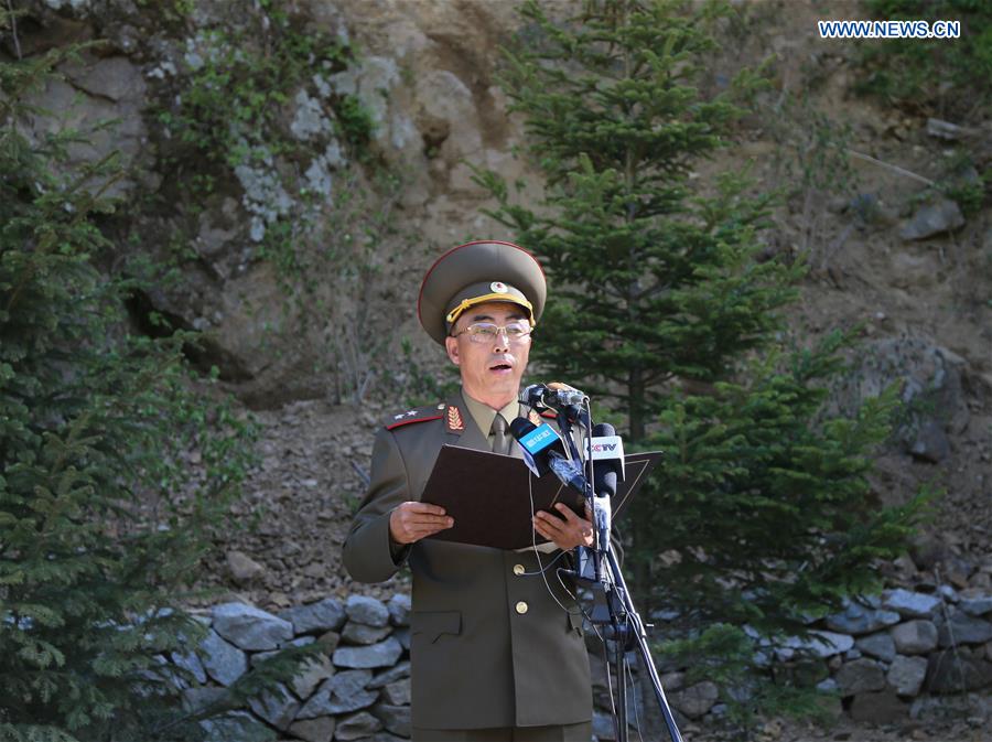 DPRK-PUNGGYE-RI-NUCLEAR TEST SITE-DEMOLITION