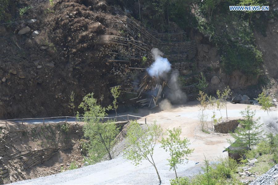 DPRK-PUNGGYE-RI-NUCLEAR TEST SITE-DEMOLITION