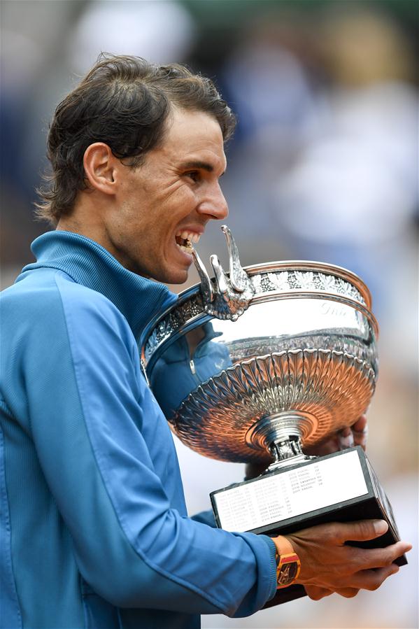 (SP)FRANCE-PARIS-TENNIS-FRENCH OPEN-DAY 15-MEN'S SINGLES FINAL-AWARDING CEREMONY