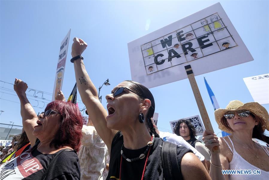 U.S.-LOS ANGELES-PROTEST-IMMIGRANTION POLICY