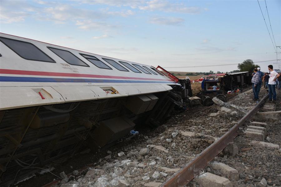 TURKEY-TEKIRDAG-TRAIN-DERAILMENT