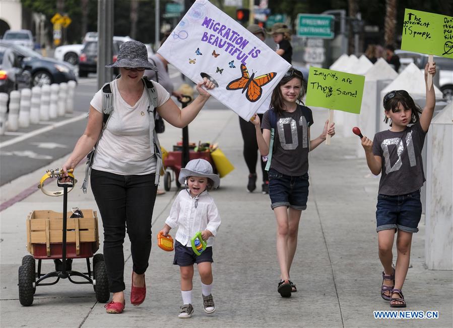 U.S.-LOS ANGELES-PROTEST-FAMILY SEPARATION