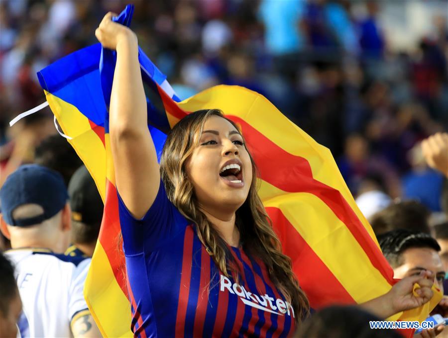 (SP)U.S.-PASADENA-SOCCER-INT'L CHAMPION CUP-BARCELONA VS HOTSPUR