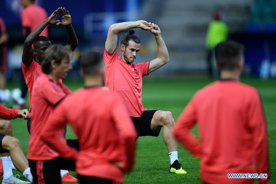 (SP)ESTONIA-TALLINN-UEFA SUPER CUP-REAL MADRID-TRAINING