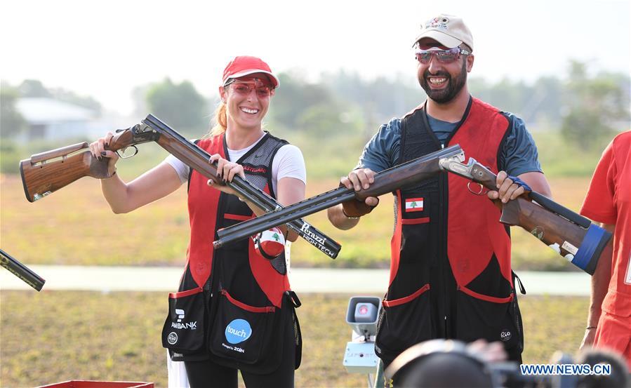 (SP)INDONESIA-PALEMBANG-ASIAN GAMES-SHOOTING-TRAP MIXED TEAM