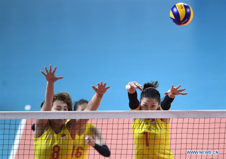 (SP)INDONESIA-JAKARTA-ASIAN GAMES-WOMEN'S VOLLEYBALL-CHINA VS SOUTH KOREA