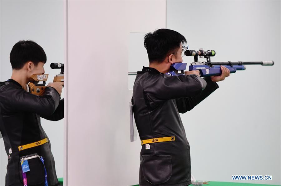 (SP)INDONESIA-PALEMBANG-ASIAN GAMES-SHOOTING-10M RUNNING TARGET MIXED MEN