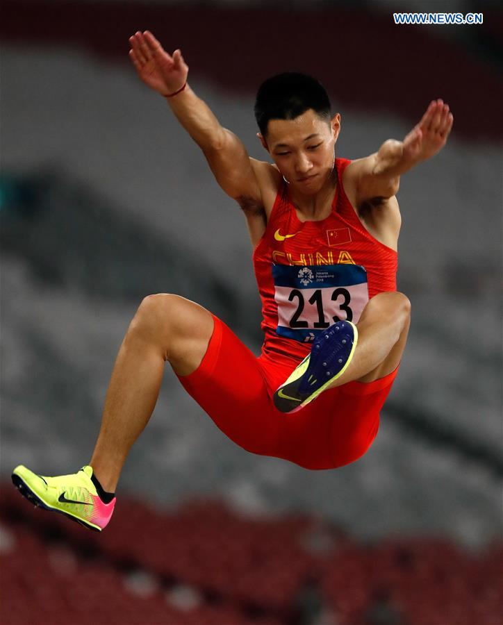 (SP)INDONESIA-JAKARTA-ASIAN GAMES-ATHLETICS-MEN'S LONG JUMP