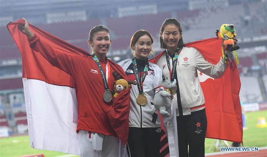 (SP)INDONESIA-JAKARTA-ASIAN GAMES-ATHLETICS-WOMEN'S 100M HURDLES