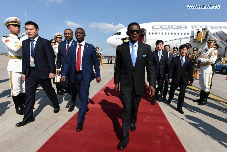 CHINA-BEIJING-EQUATORIAL GUINEA-PRESIDENT-ARRIVAL (CN)