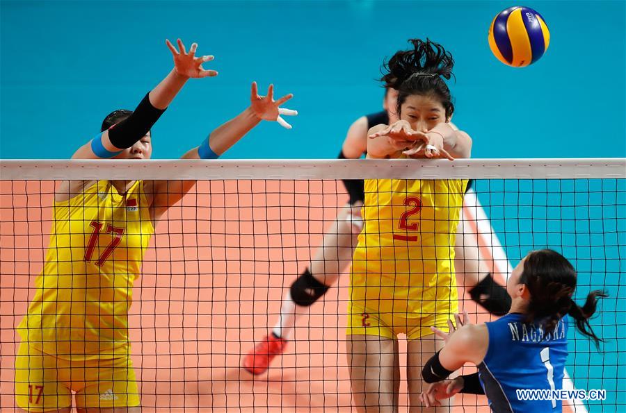 (SP)INDONESIA-JAKARTA-ASIAN GAMES-VOLLEYBALL-WOMEN'S SEMIFINAL