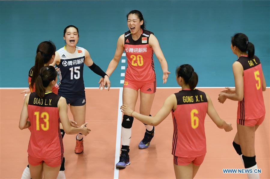 (SP)SWITZERLAND-MONTREUX-VOLLEYBALL-CHINA VS SWITZERLAND