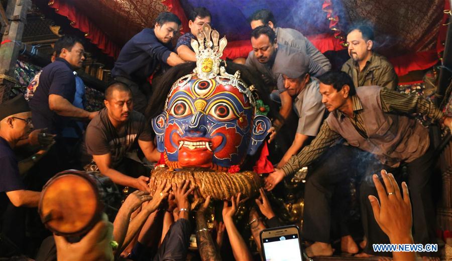 NEPAL-KATHMANDU-FESTIVAL-INDRAJATRA