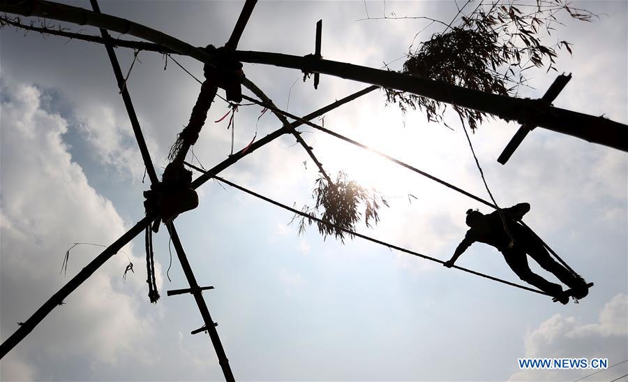 NEPAL-KATHMANDU-DASHAIN FESTIVAL-SWING