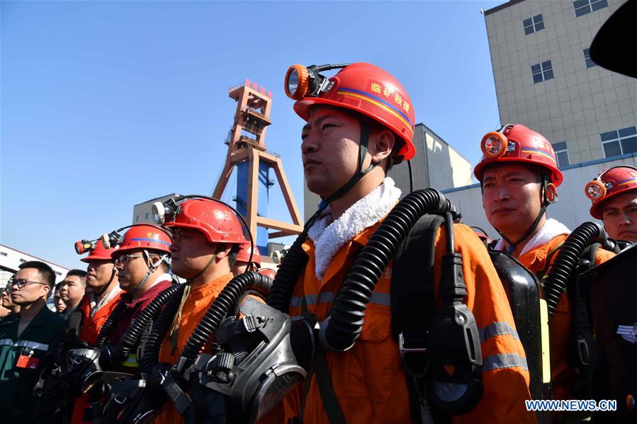 CHINA-SHANDONG-COAL MINE ACCIDENT-RESCUE (CN)