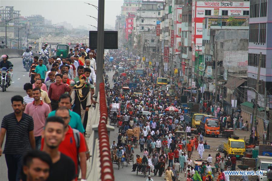 BANGLADESH-DHAKA-TRANSPORT-STRIKE