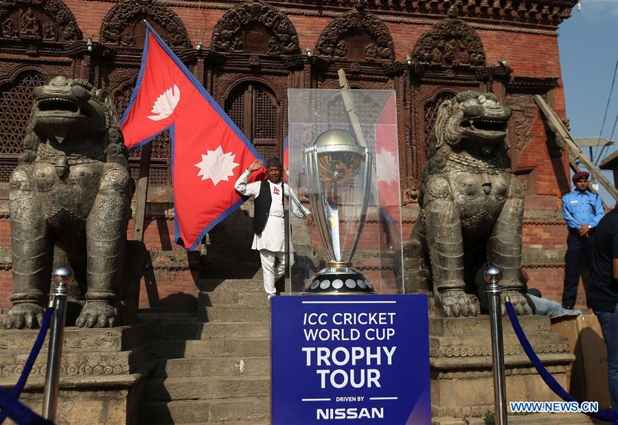 (SP)NEPAL-KATHMANDU-CRICKET-ICC WORLD CUP-TROPHY WORLD TOUR