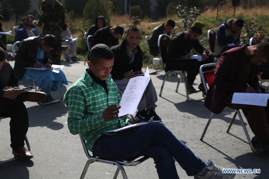 AFGHANISTAN-KABUL-MILITARY ACADEMY ENTRY TEST