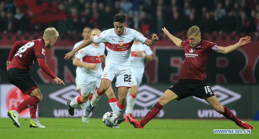 (SP)GERMANY-NUREMBERG-SOCCER-BUNDESLIGA-NUREMBERG VS STUTTGART