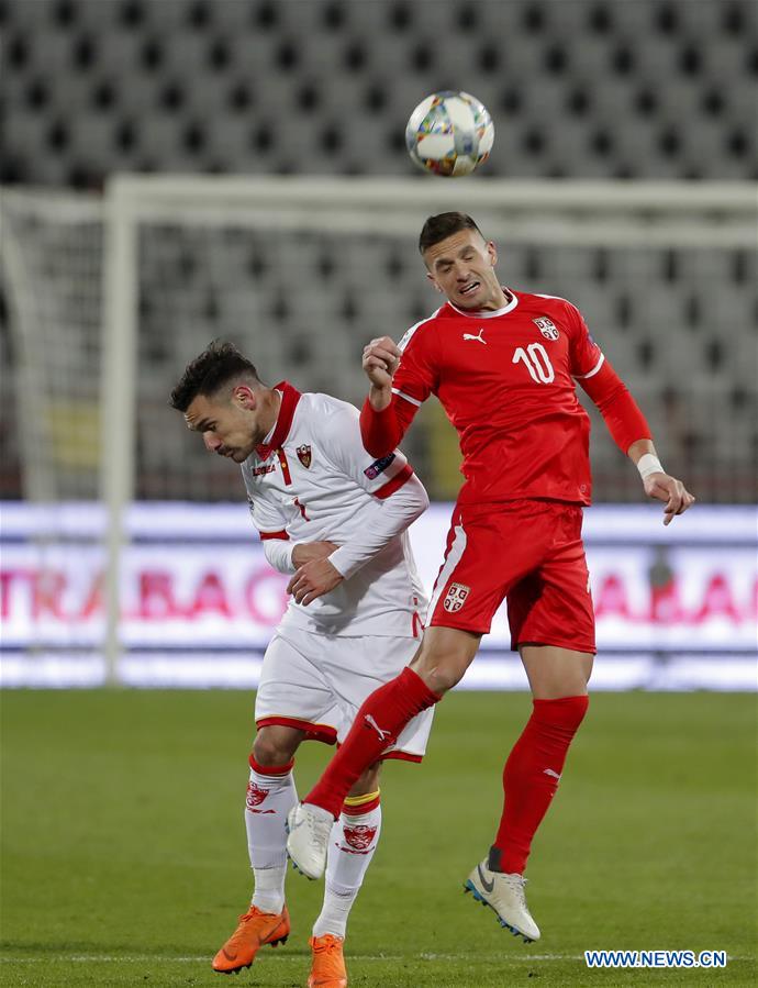 (SP)SERBIA-BELGRADE-FOOTBALL-UEFA-SERBIA VS MONTENERGRO