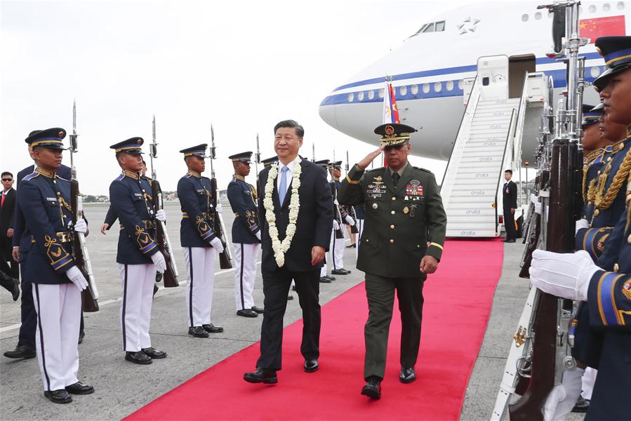 PHILIPPINES-MANILA-CHINA-XI JINPING-ARRIVAL 