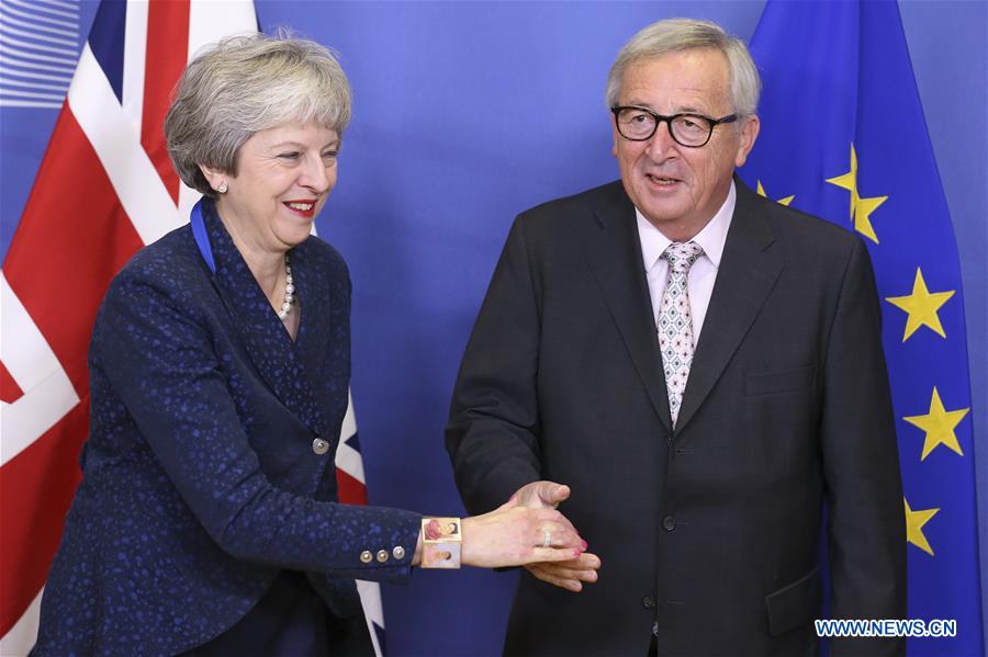 BELGIUM-BRUSSELS-EUROPEAN COMMISSION-JUNCKER-UK-MAY-MEETING