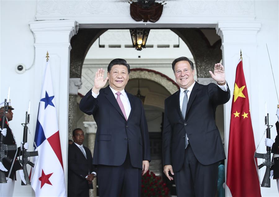 PANAMA-CHINA-XI JINPING-JUAN CARLOS VARELA-TALKS