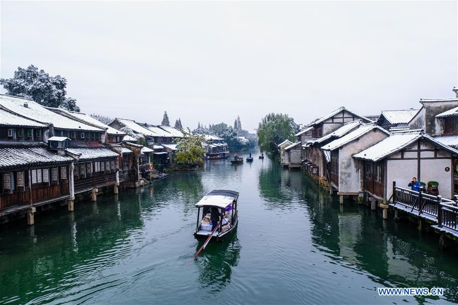 CHINA-ZHEJIANG-WUZHEN-SNOW SCENERY (CN)