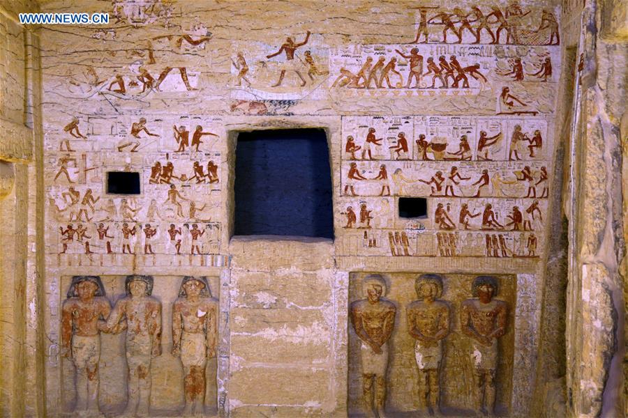 EGYPT-GIZA-PHARAONIC TOMB-DISCOVERY