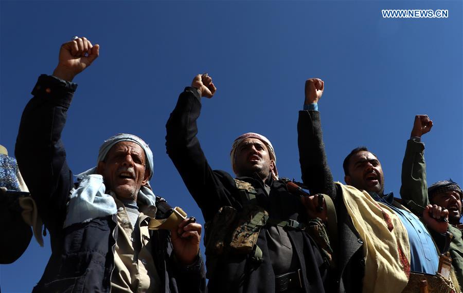 YEMEN-SANAA-HOUTHI-RALLY-CEASE-FIRE-HODEIDAH